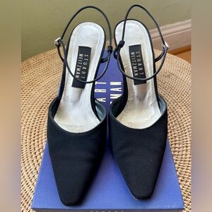 Stuart Weitzman Magic in Black Peau, Size 7.5
